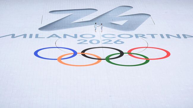 Эмблема Олимпийских игр 2026 года в Италии